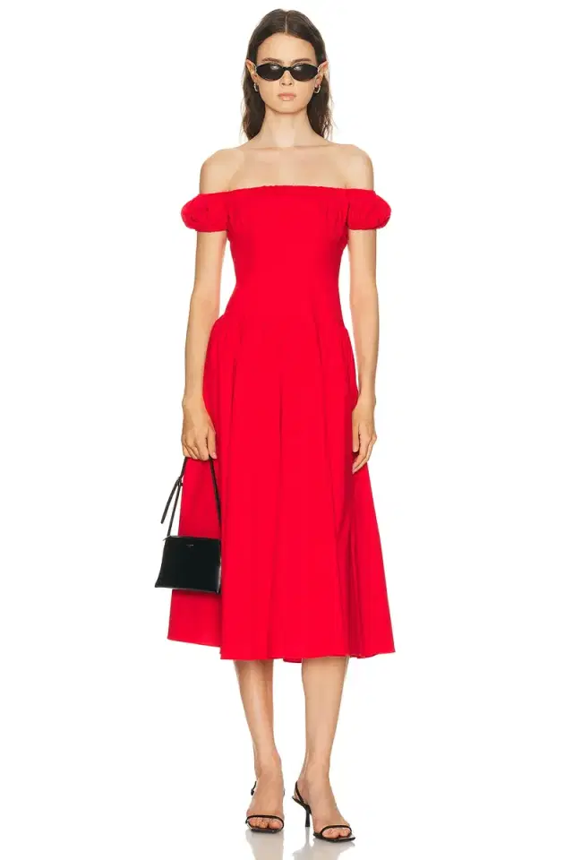 CAROLINE CONSTAS Augusta Drop Waist Maxi Dress
