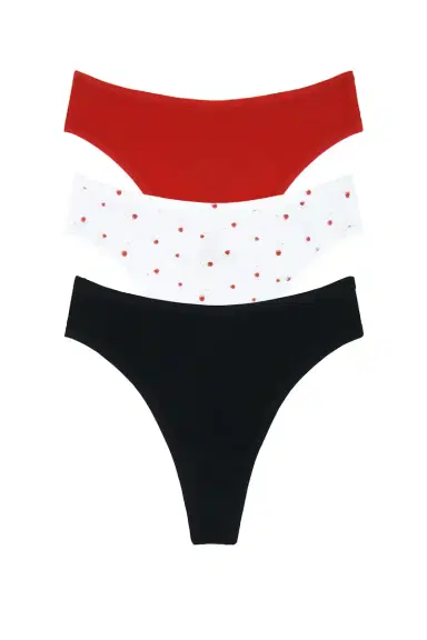 Negative Underwear Cloud Cotton Thong 3 Pack | Thumbnail 3