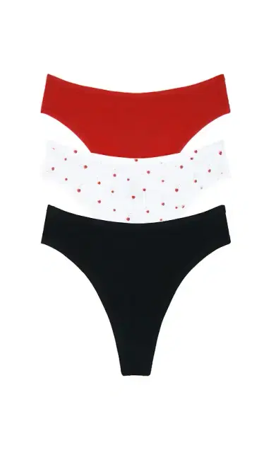Negative Underwear Cloud Cotton Thong 3 Pack | Thumbnail 1
