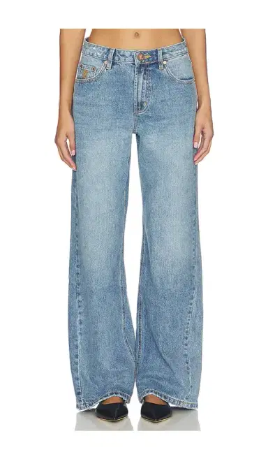 One Teaspoon Jackson Mid Waist Wide Leg Jeans | Thumbnail 1