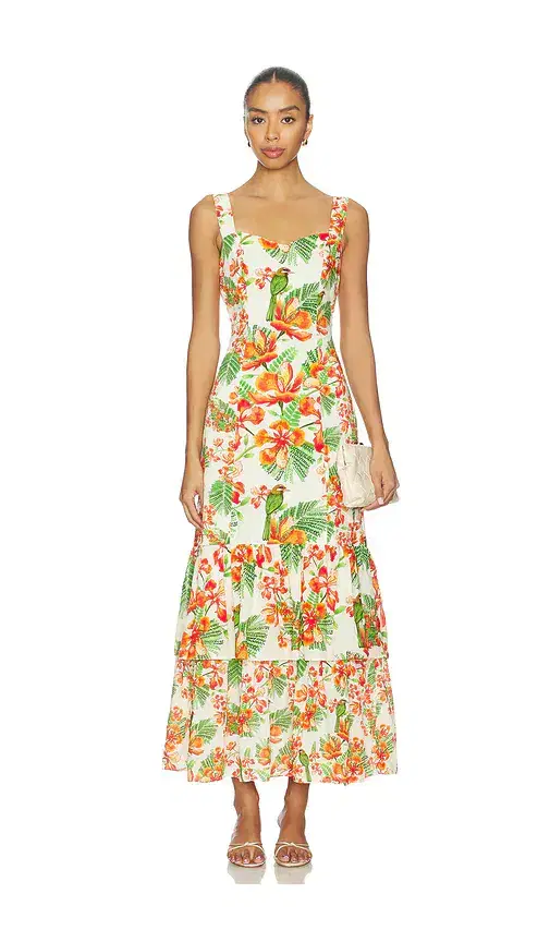 Verandah Garden Tiered Maxi Dress