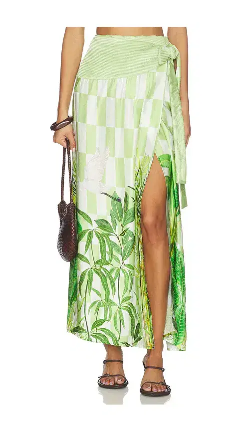 Pushpanjali Wrap Maxi Skirt