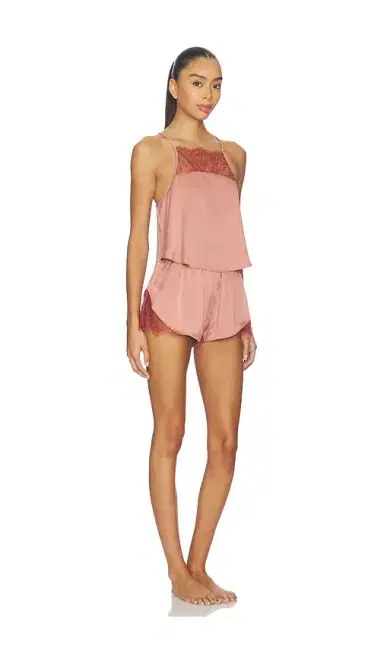 Lunya Washable Silk Lace Cami Short Set | Thumbnail 2