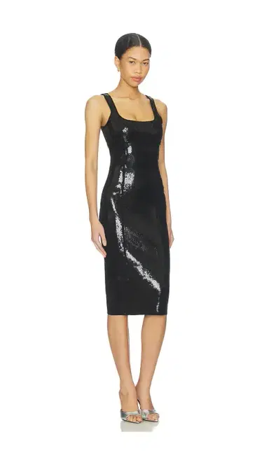 Fleur du Mal Knit Bodycon Midi Corset Dress | Thumbnail 2