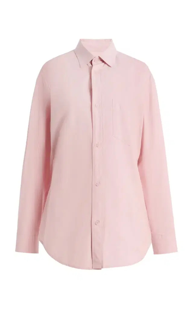 Anne Cinched Cotton-Poplin Shirt