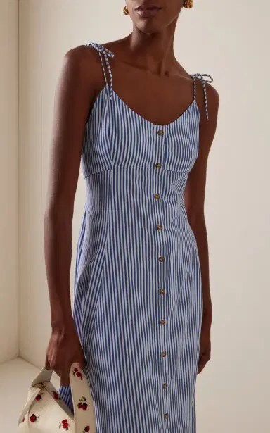 Rosie Assoulin High Garden Striped Maxi Dress | Thumbnail 3 Rosie Assoulin High Garden Striped Maxi Dress | Thumbnail 3