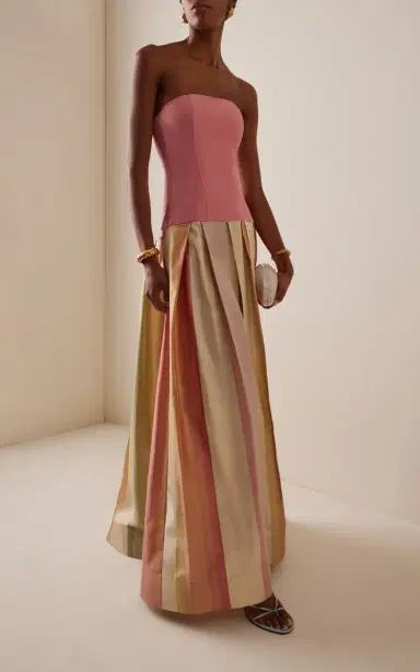 Rosie Assoulin Exclusive Strapless Silk Gown | Thumbnail 2 Rosie Assoulin Exclusive Strapless Silk Gown | Thumbnail 2