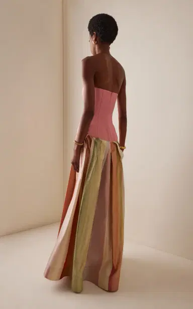 Rosie Assoulin Exclusive Strapless Silk Gown | Thumbnail 4 Rosie Assoulin Exclusive Strapless Silk Gown | Thumbnail 4