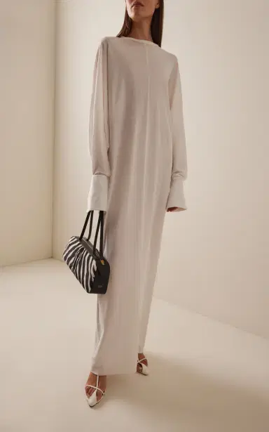 DARKPARK Frida Cuffed Cotton-Jersey Maxi Dress | Thumbnail 2