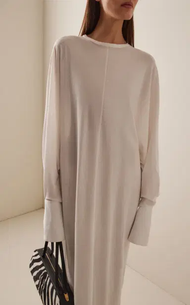 DARKPARK Frida Cuffed Cotton-Jersey Maxi Dress | Thumbnail 3