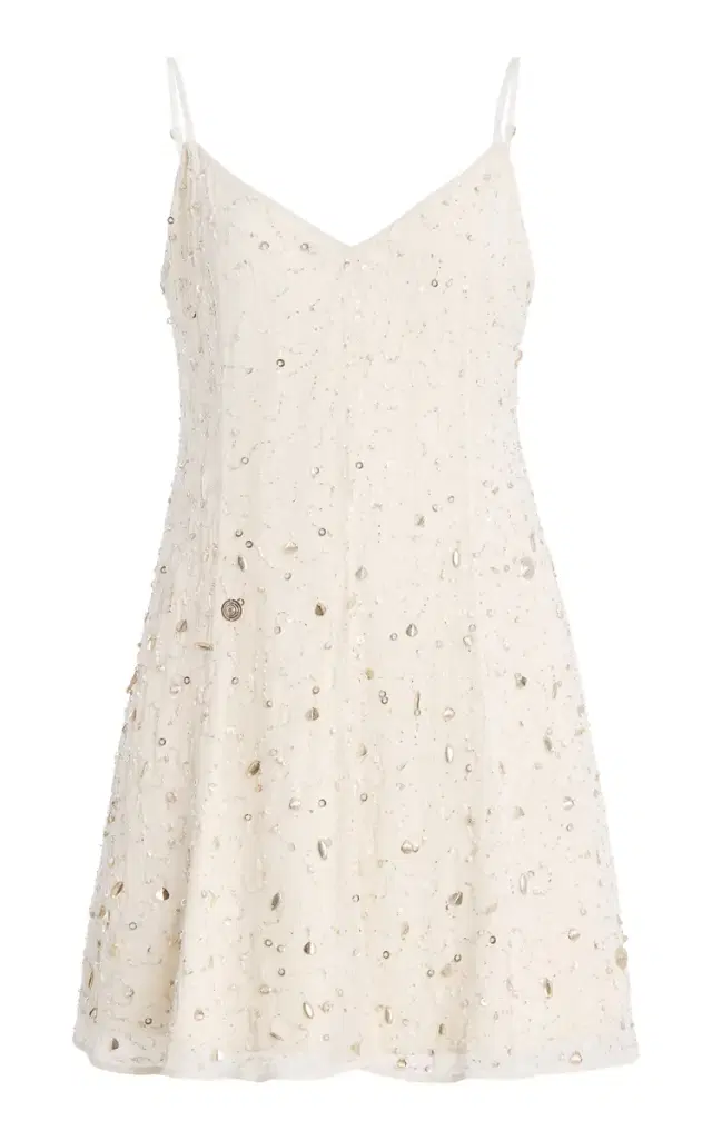 Emily Embellished Chiffon Mini Dress