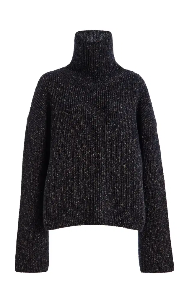 Wool-Cotton Turtleneck Sweater