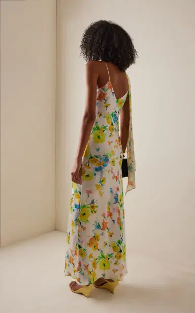 Rodarte Floral-Printed Satin Slip Gown | Thumbnail 4