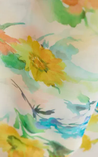 Rodarte Floral-Printed Satin Slip Gown | Thumbnail 5