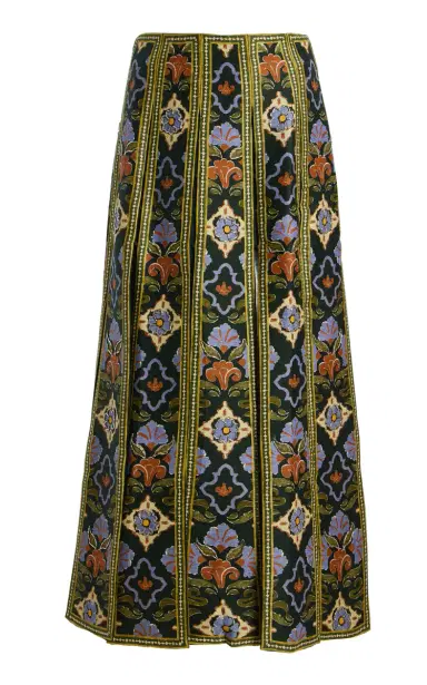 ALÉMAIS Oasira Linen-Blend Maxi Skirt | Thumbnail 7