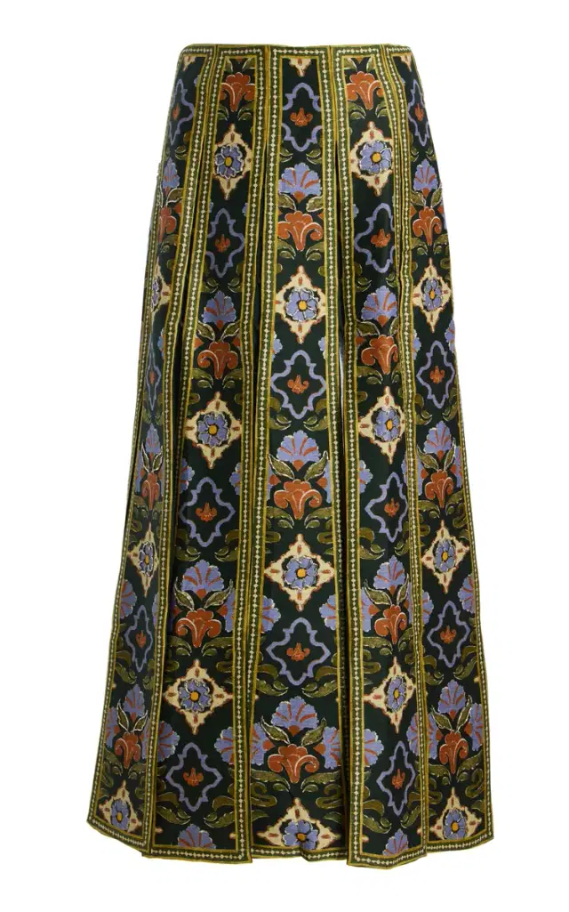 Oasira Linen-Blend Maxi Skirt