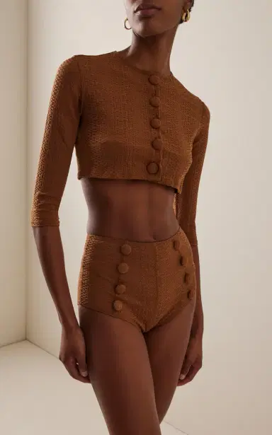 Lisa Marie Fernandez Seersucker Cardigan | Thumbnail 2