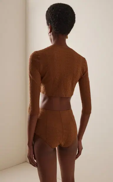 Lisa Marie Fernandez Seersucker Cardigan | Thumbnail 3