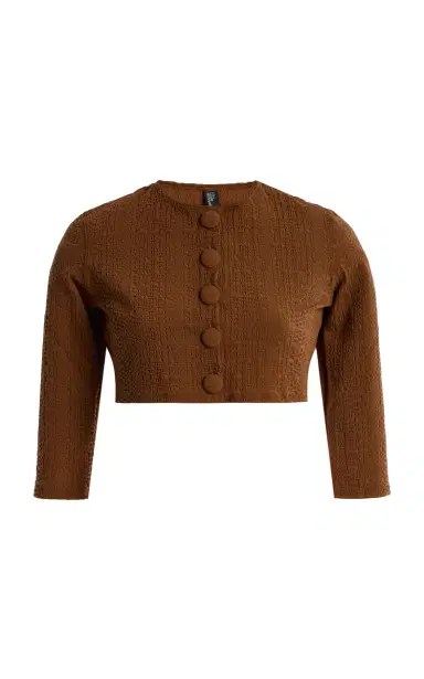 Lisa Marie Fernandez Seersucker Cardigan | Thumbnail 1