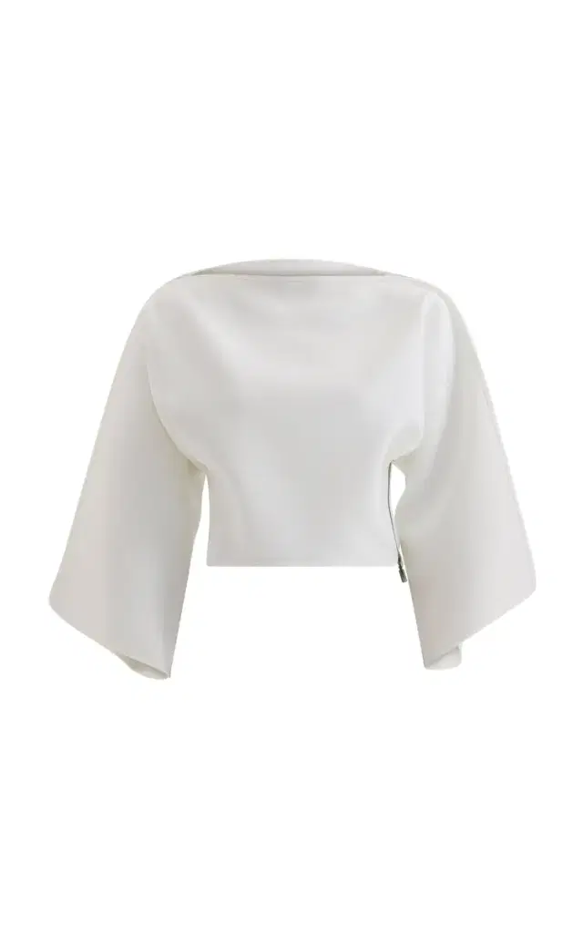 Maticevski Dazzle Draped Cropped Top
