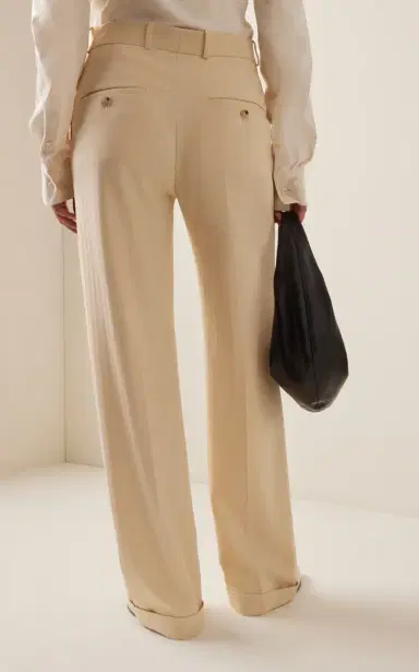 TOTEME Tailored Herringbone-Weave Suit Trousers | Thumbnail 4 TOTEME Tailored Herringbone-Weave Suit Trousers | Thumbnail 4