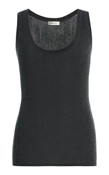 RENGGLI Scoop Neck Rib Tank | Thumbnail 2