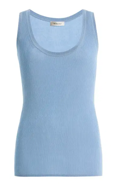 RENGGLI Scoop Neck Rib Tank | Thumbnail 4