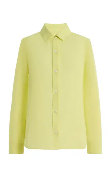RENGGLI Silk Georgette Button Up | Thumbnail 7