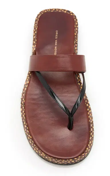 Dries Van Noten Leather Sandals | Thumbnail 3