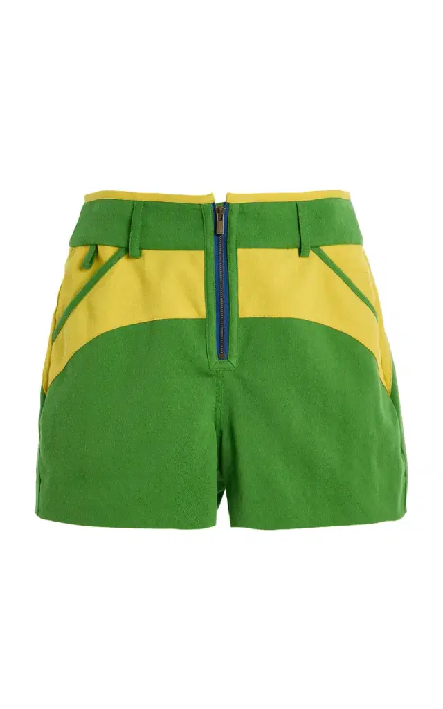 Rosie Assoulin Ride or Fly Cotton-Blend Shorts