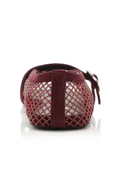 Alaïa Crystal Fishnet Ballet Flats | Thumbnail 5