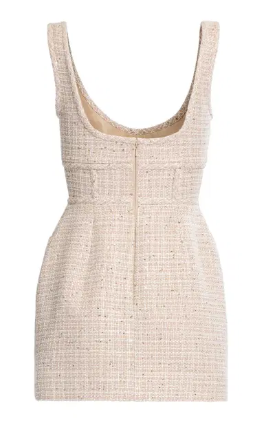 Elie Saab Sequined Tweed Mini Dress | Thumbnail 5