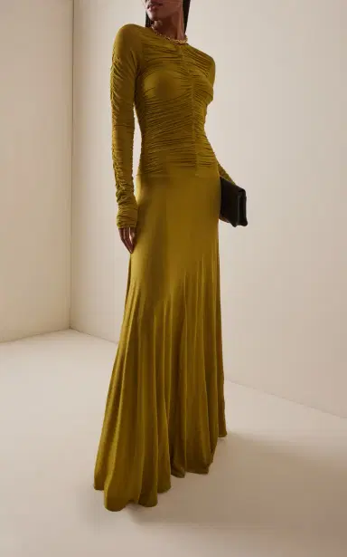 Tove Eira Ruched Jersey Maxi Dress | Thumbnail 3
