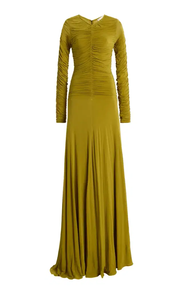 Eira Ruched Jersey Maxi Dress