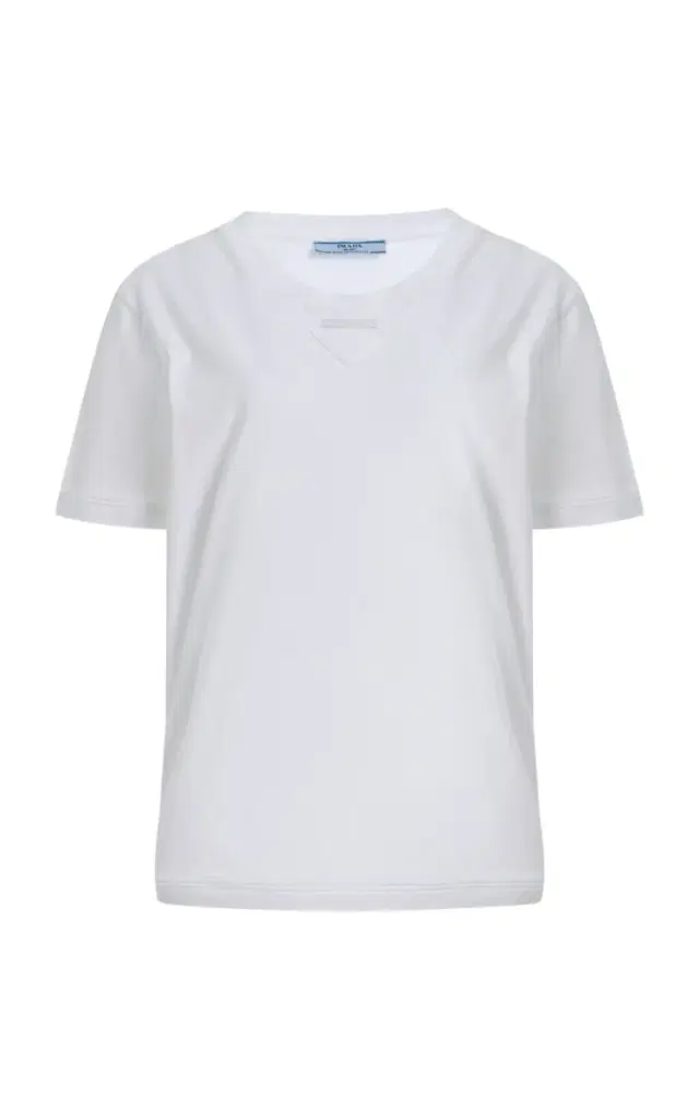 Prada Molded Cotton Jersey T-Shirt
