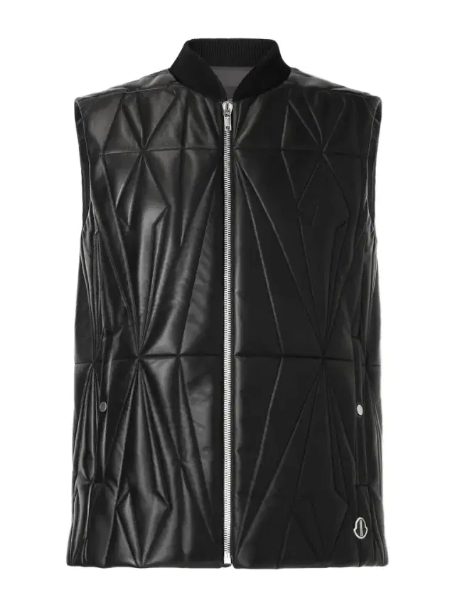Rick Owens Moncler Logo-Appliquéd Quilted Leather Gilet - Men