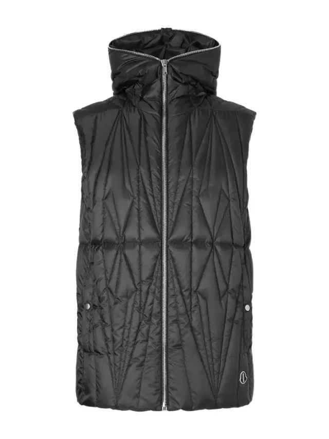 Rick Owens Moncler Quilted Shell Hooded Down Gilet - Men