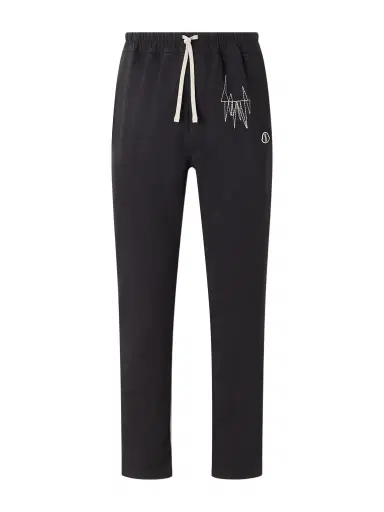 Rick Owens Moncler Straight-Leg Logo-Appliquéd Embroidered Cotton-Jersey Sweatpants - Men | Thumbnail 1 Rick Owens Moncler Straight-Leg Logo-Appliquéd Embroidered Cotton-Jersey Sweatpants - Men | Thumbnail 1