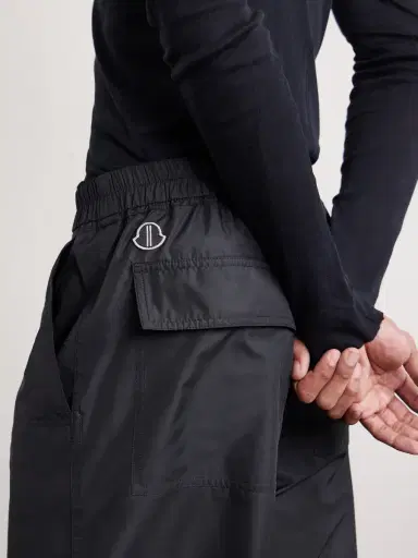 Rick Owens Moncler Straight-Leg Recycled-Taffeta Drawstring Trousers - Men | Thumbnail 5 Rick Owens Moncler Straight-Leg Recycled-Taffeta Drawstring Trousers - Men | Thumbnail 5