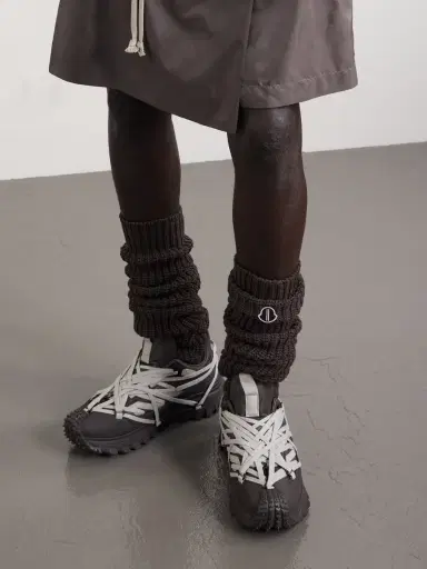 Rick Owens Moncler Trailgrip Megalace® Leather and Rubber Sneakers - Men | Thumbnail 2 Rick Owens Moncler Trailgrip Megalace® Leather and Rubber Sneakers - Men | Thumbnail 2