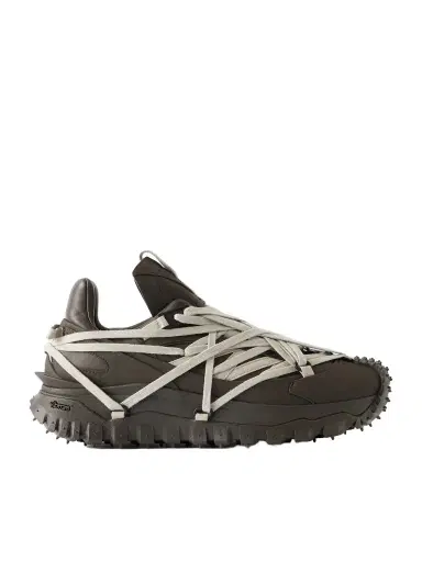 Rick Owens Moncler Trailgrip Megalace® Leather and Rubber Sneakers - Men | Thumbnail 1 Rick Owens Moncler Trailgrip Megalace® Leather and Rubber Sneakers - Men | Thumbnail 1
