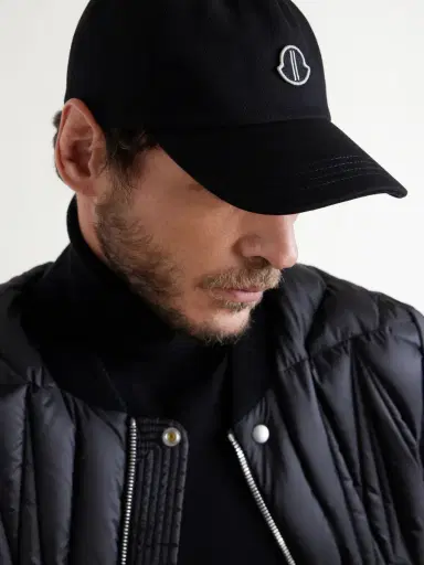 Rick Owens Moncler Logo-Appliquéd Cotton-Jersey Baseball Cap - Men | Thumbnail 3 Rick Owens Moncler Logo-Appliquéd Cotton-Jersey Baseball Cap - Men | Thumbnail 3