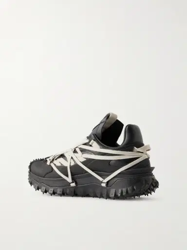 Rick Owens + Moncler Trailgrip Megalace® Leather And Rubber Sneakers | Thumbnail 9 Rick Owens + Moncler Trailgrip Megalace® Leather And Rubber Sneakers | Thumbnail 9