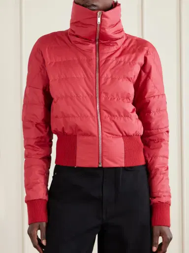 Rick Owens + Moncler Appliquéd Quilted Shell Down Jacket | Thumbnail 3 Rick Owens + Moncler Appliquéd Quilted Shell Down Jacket | Thumbnail 3