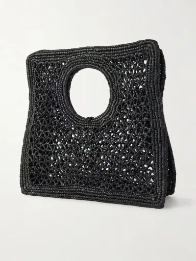 Jacquemus Le Petit Carre Spiaggia Raffia Tote | Thumbnail 3