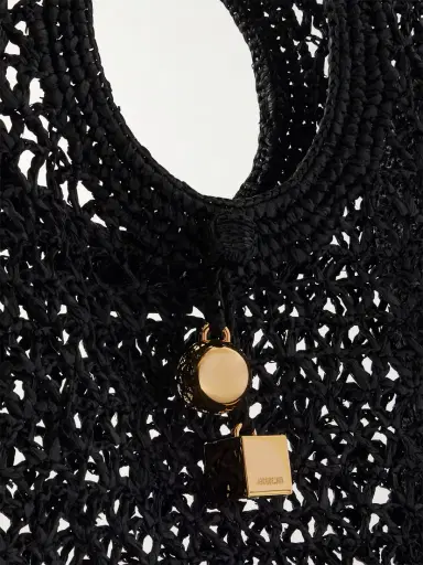 Jacquemus Le Petit Carre Spiaggia Raffia Tote | Thumbnail 4