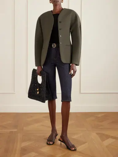 Jacquemus Le Petit Carre Spiaggia Raffia Tote | Thumbnail 6
