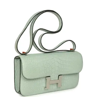HERMÈS Hermes Constance Elan Vert D'Eau Matte Alligator Palladium Hardware | Thumbnail 2 HERMÈS Hermes Constance Elan Vert D'Eau Matte Alligator Palladium Hardware | Thumbnail 2