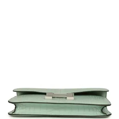 HERMÈS Hermes Constance Elan Vert D'Eau Matte Alligator Palladium Hardware | Thumbnail 6 HERMÈS Hermes Constance Elan Vert D'Eau Matte Alligator Palladium Hardware | Thumbnail 6