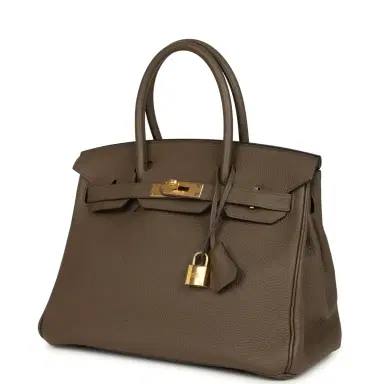 HERMÈS Pre-owned Hermes Birkin 30 Taupe Grey Togo Gold Hardware | Thumbnail 3 HERMÈS Pre-owned Hermes Birkin 30 Taupe Grey Togo Gold Hardware | Thumbnail 3